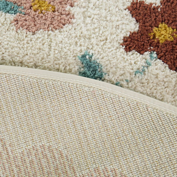 Azalea Flower Toss Scallop Border Oval Area Rug - Balta Rugs