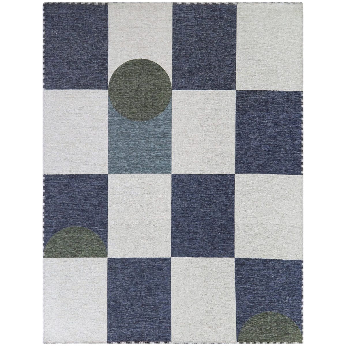 Efraim Abstract Checkered Area Rug