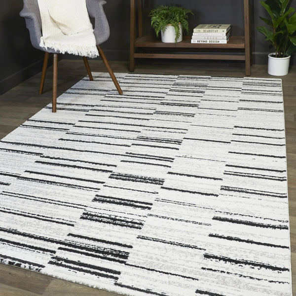 Modern Striped Area Rug Balta Rugs