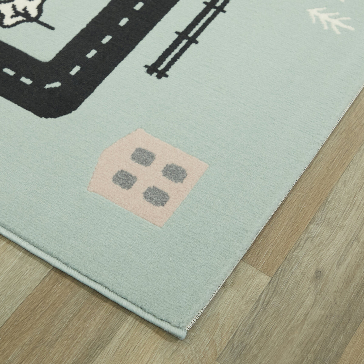 Round Zebra Kids Area Rug