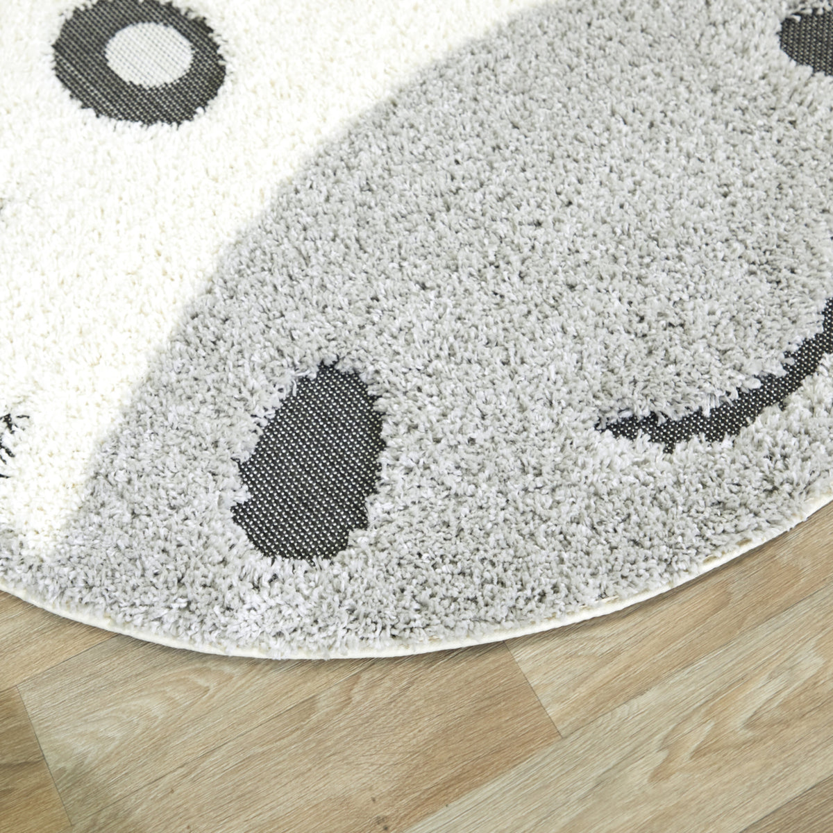 Round Zebra Kids Area Rug