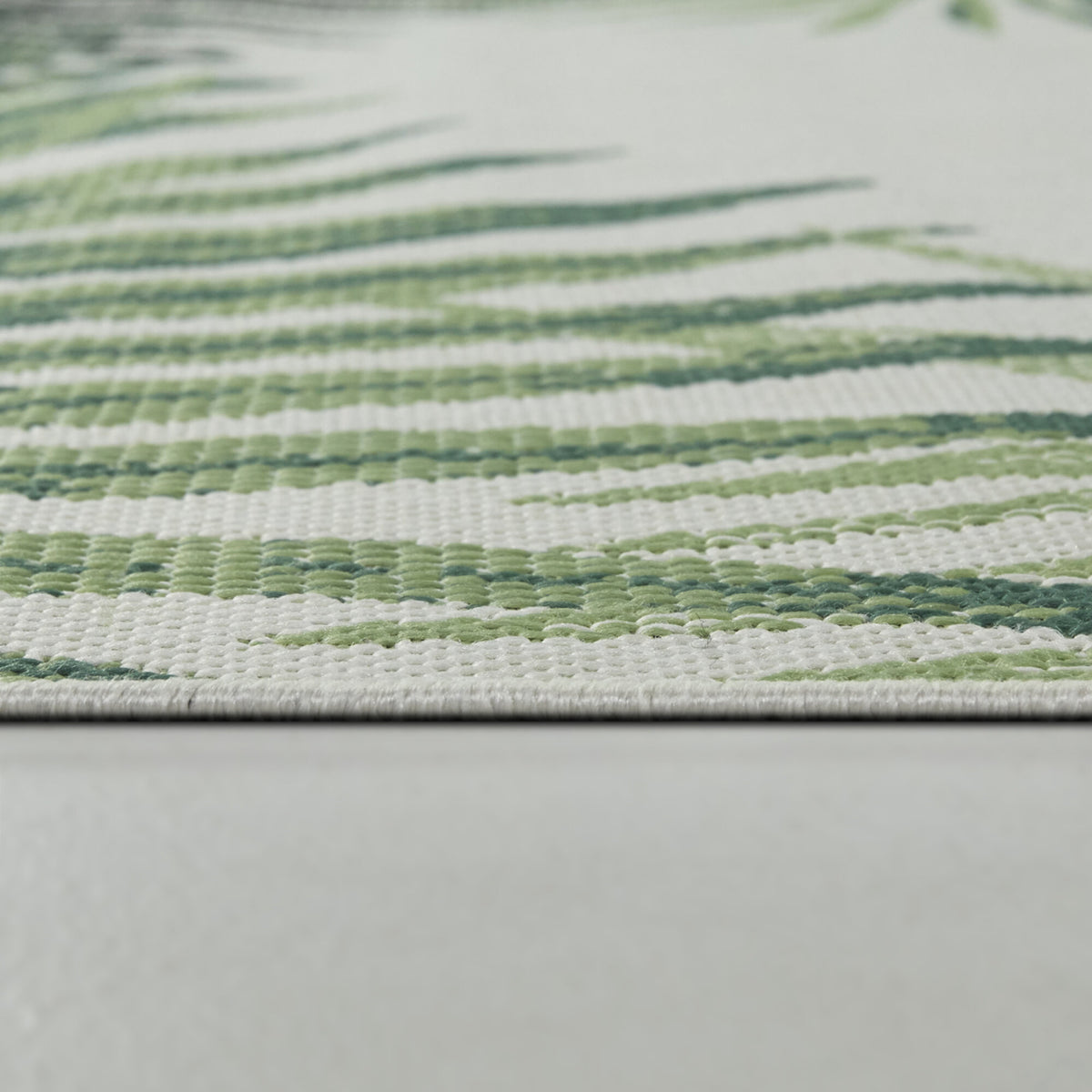 Emy Botanical Border Patio Area Rug
