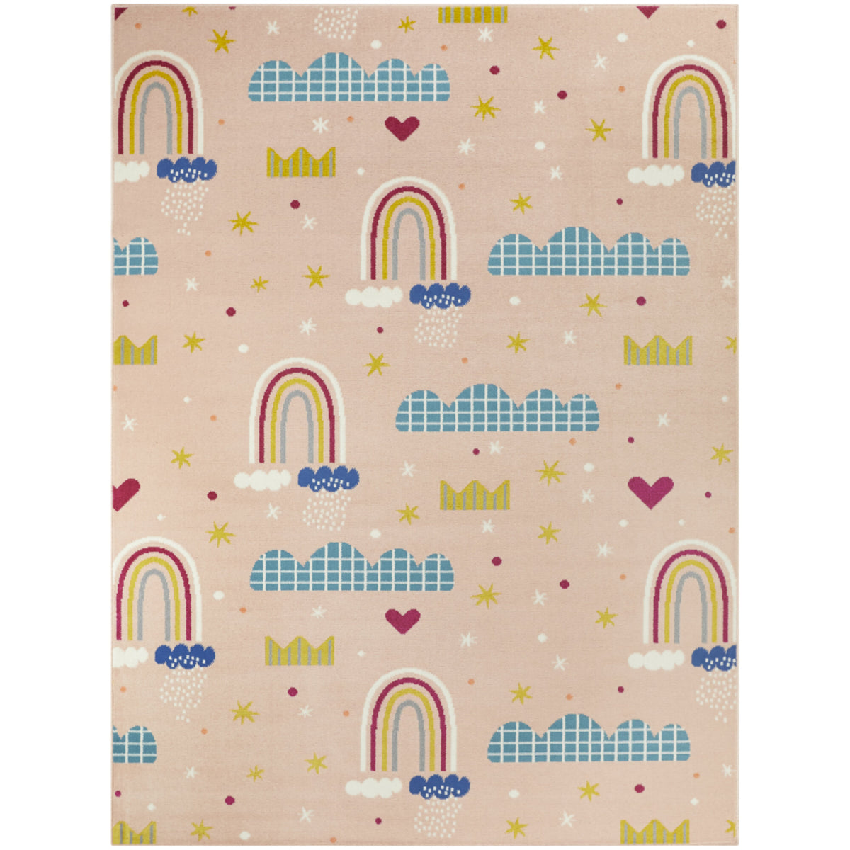 Princess Rainbows Kids Area Rug