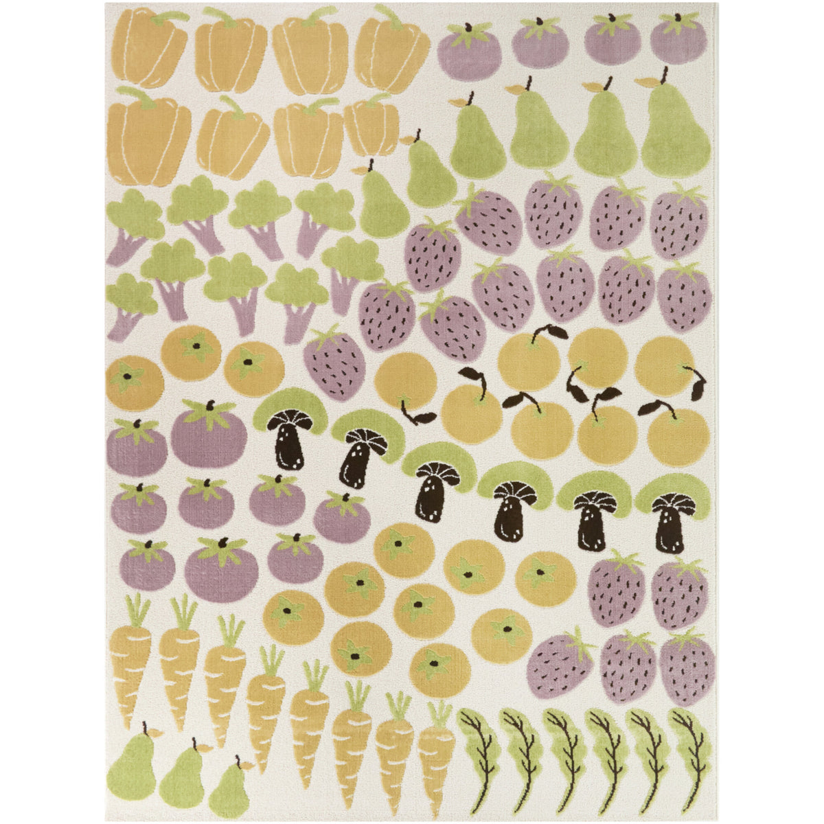 Pepper Kids Fruit & Veggie Area Rug