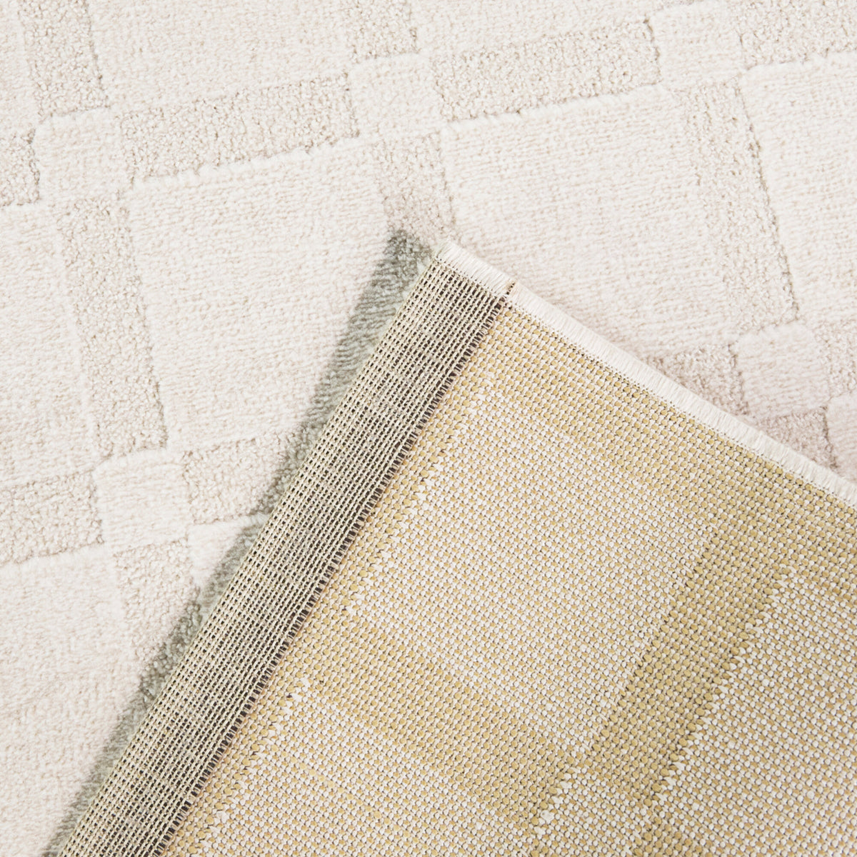 Plensa Scandinavian Grid Area Rug