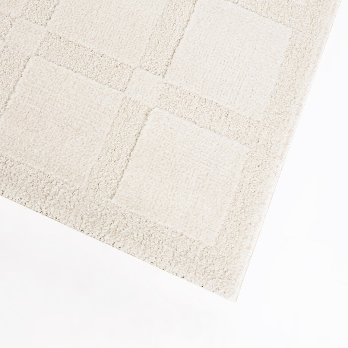 Plensa Scandinavian Grid Area Rug