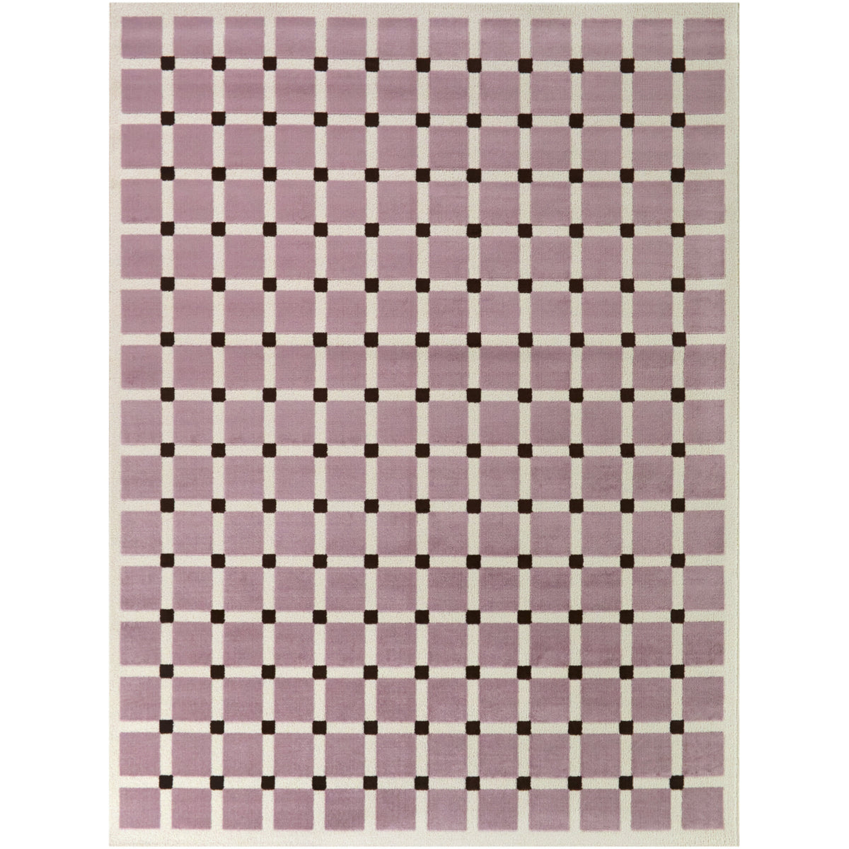 Plensa Scandinavian Grid Area Rug