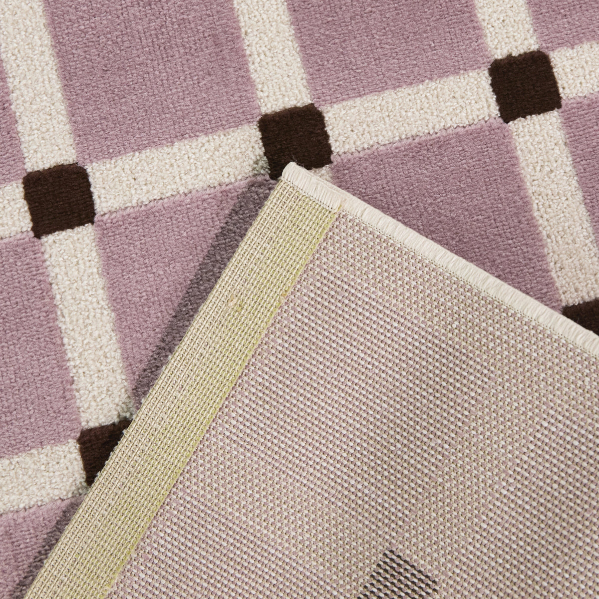 Plensa Scandinavian Grid Area Rug
