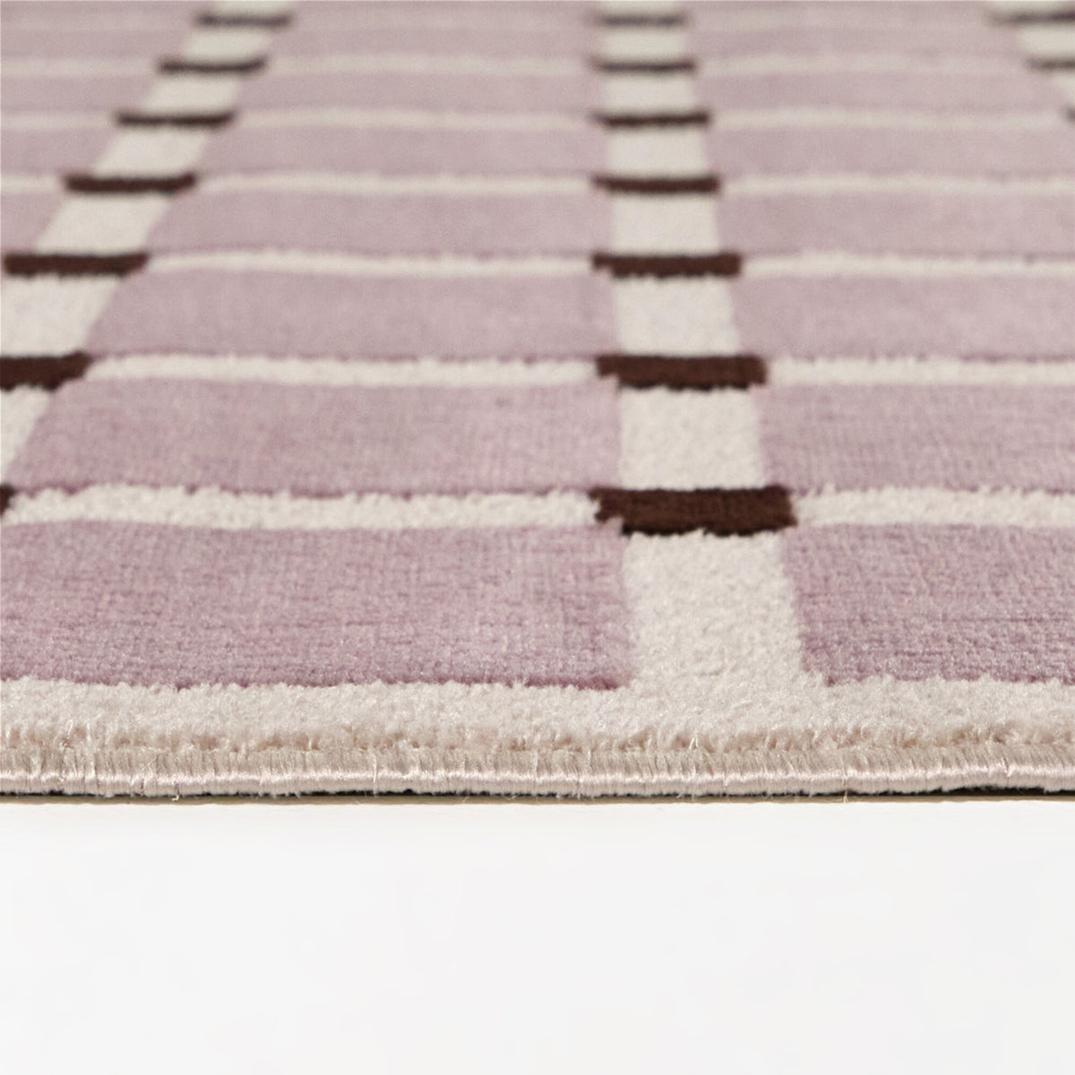 Plensa Scandinavian Grid Area Rug