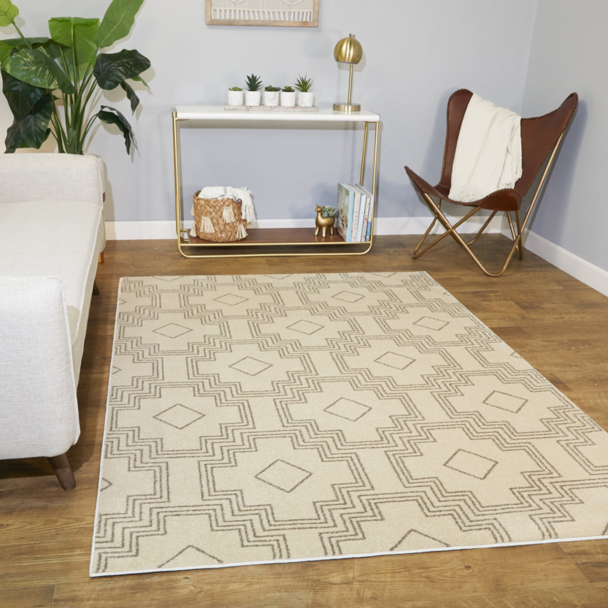 Marzena Diamond Trellis Area Rug