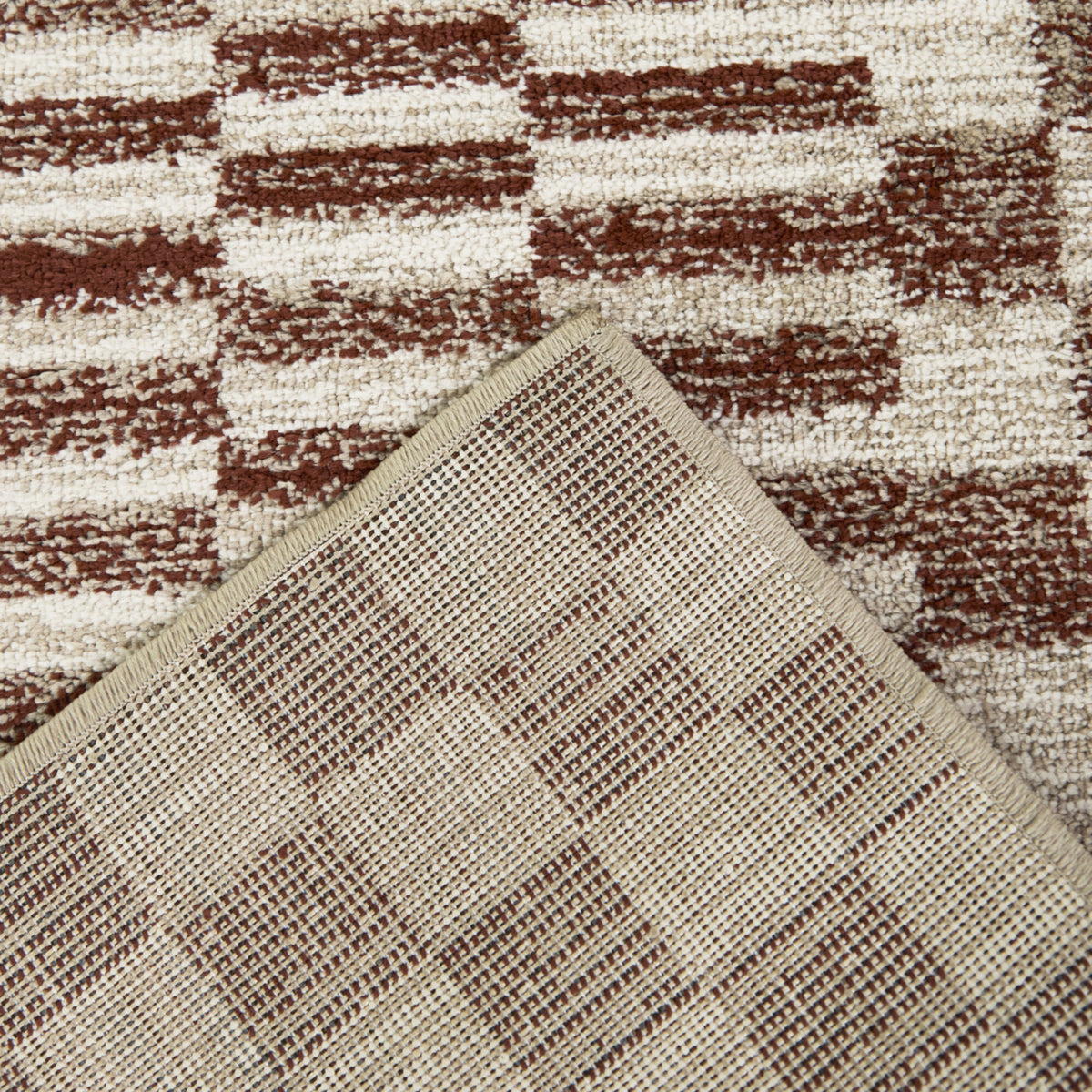 Bakker Boho Checkered Area Rug