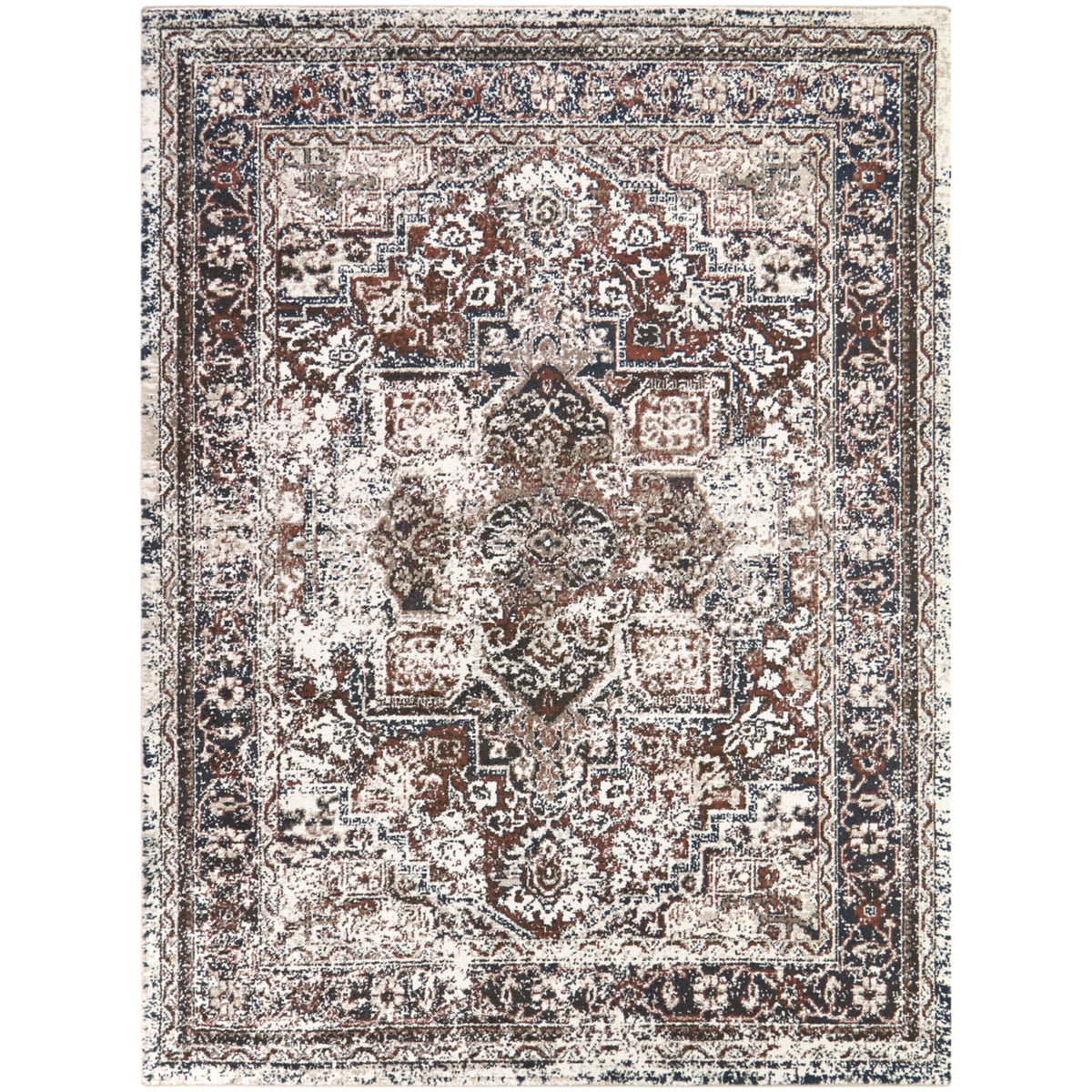 Asheim Multi Colored Traditional Area Rug