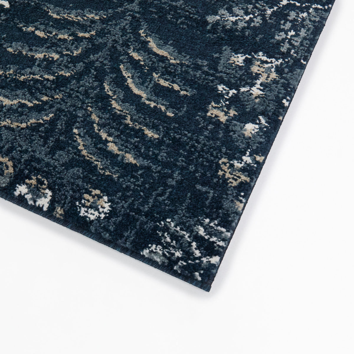 Estella Distressed Floral Motif Area Rug