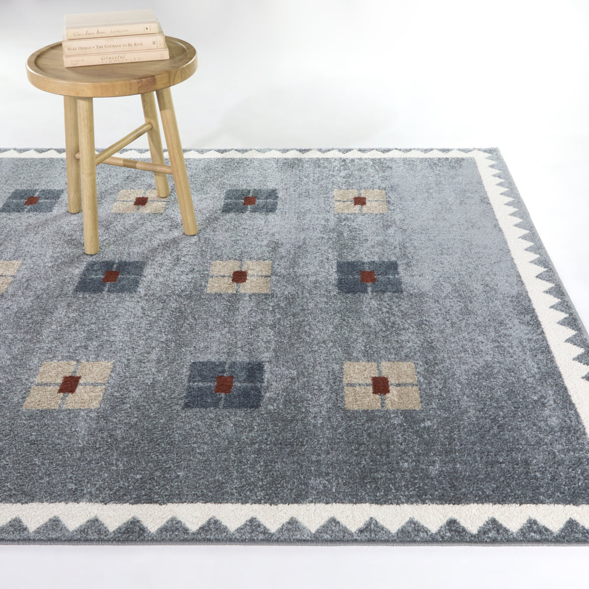 Achron Geometric Floral Area Rug
