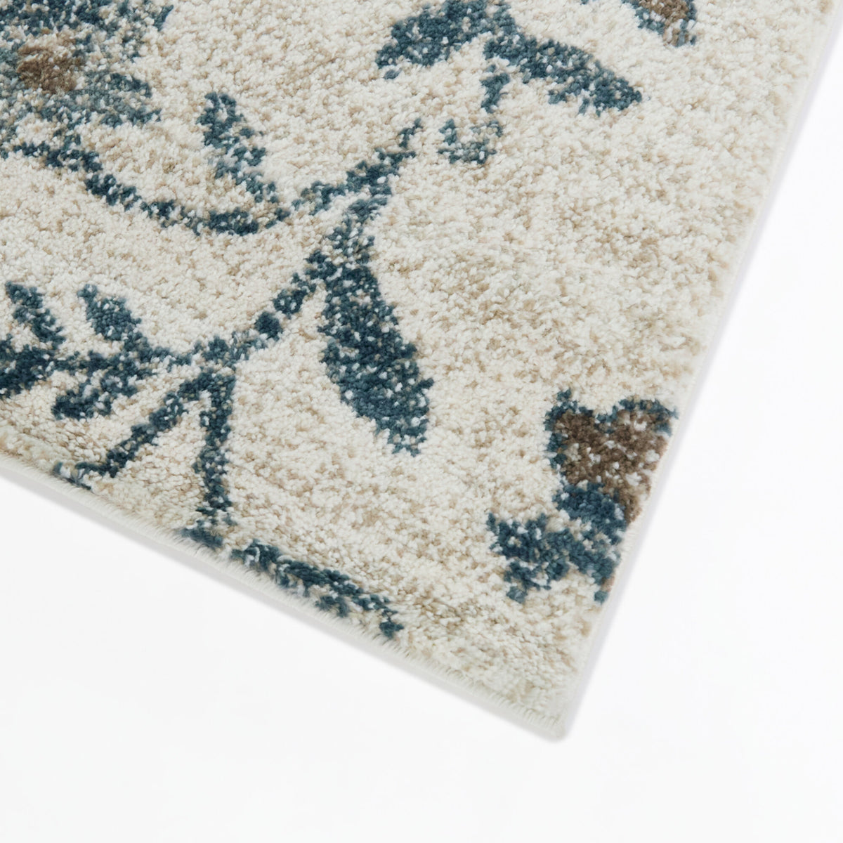 Emanuele Distressed Floral Area Rug