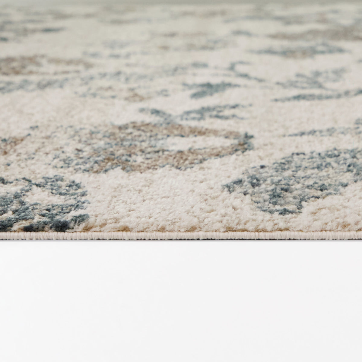 Emanuele Distressed Floral Area Rug