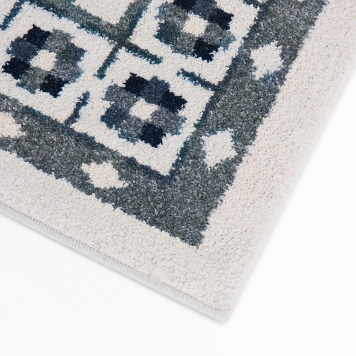 Fawke Floral Checkered Border Area Rug