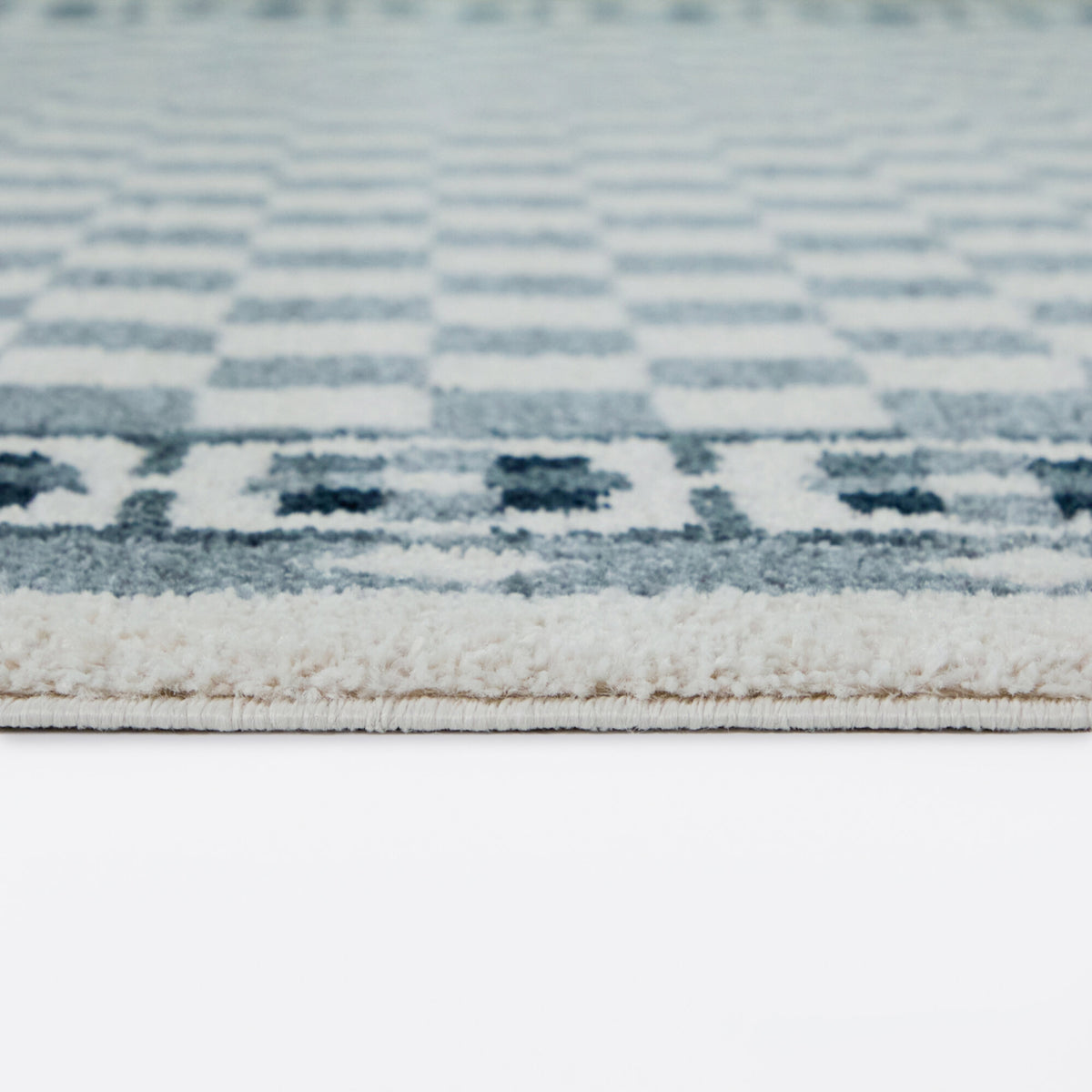 Fawke Floral Checkered Border Area Rug