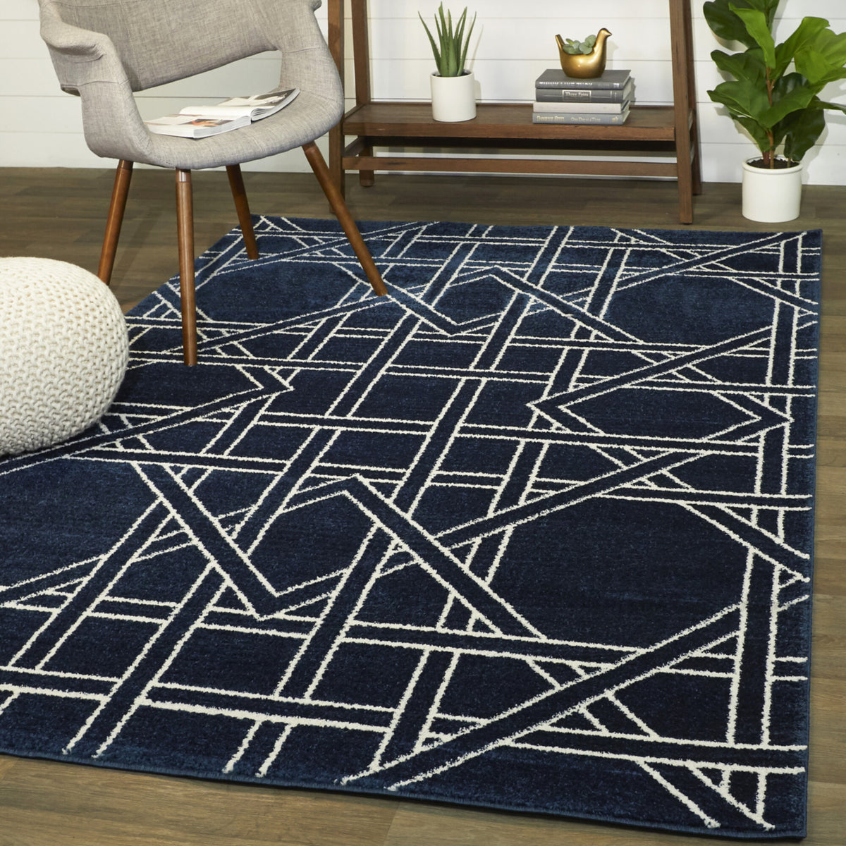 Symon Contemporary Geometric Area Rug