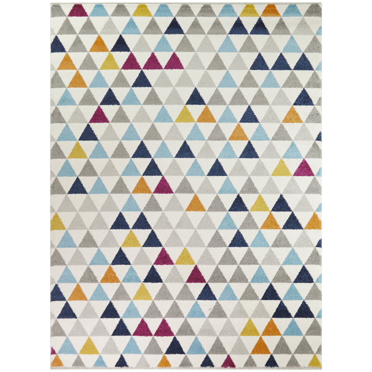 Modern Triangles Geometric Area Rug