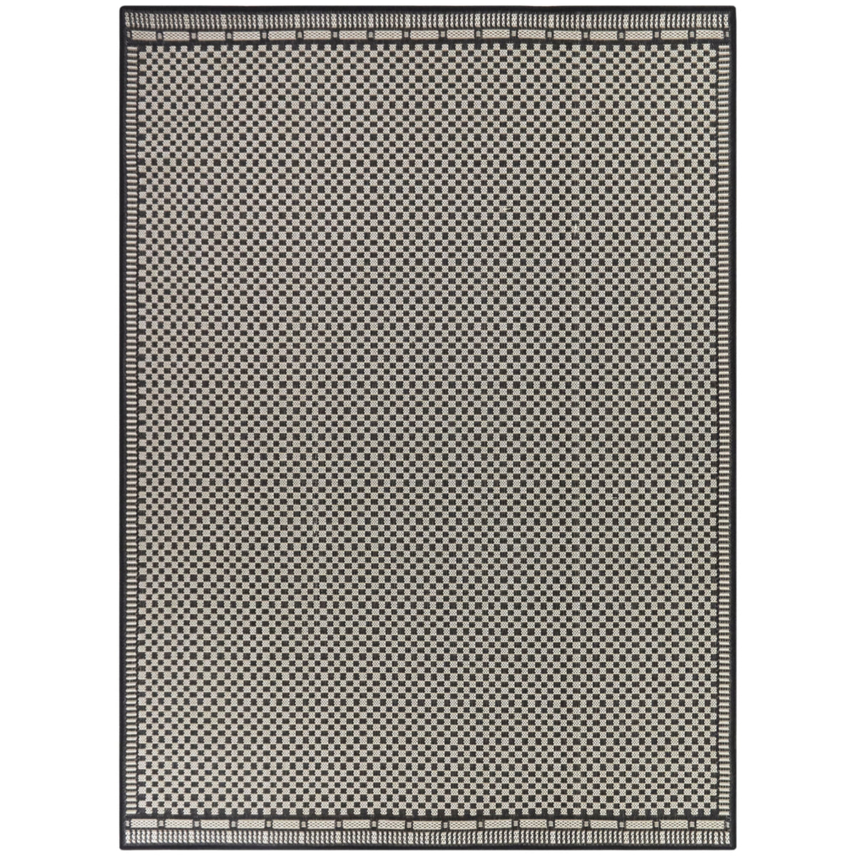 Elmer Recycled Checkered Area Rug