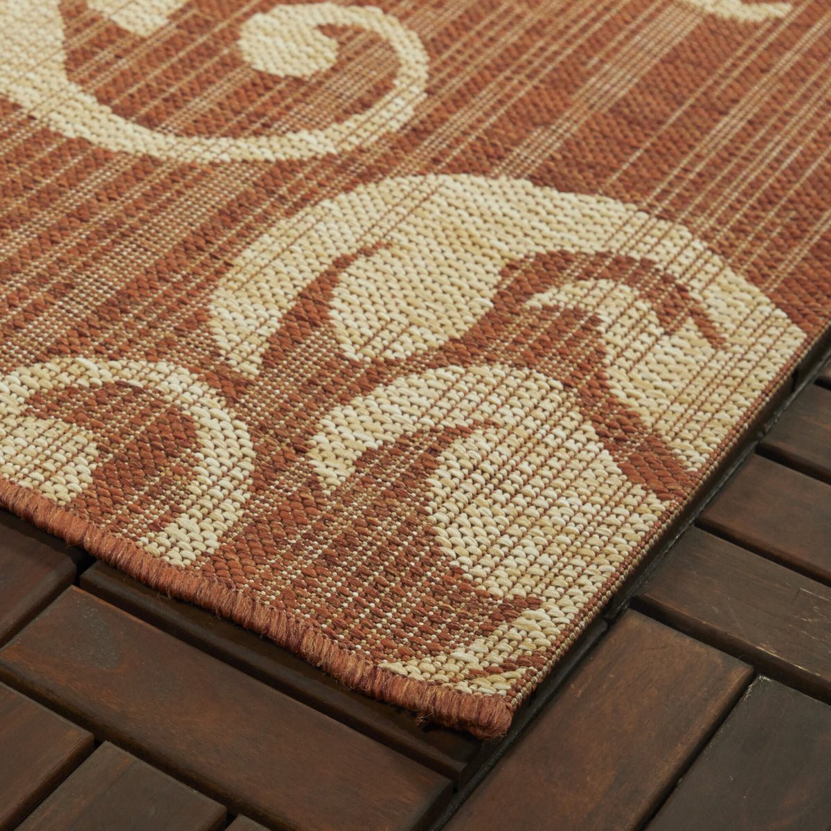 Andres Damask Patio Area Rug