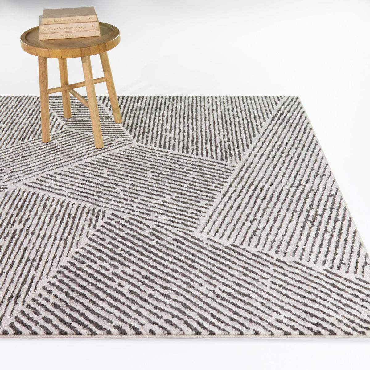 Diogenio Geometric Lines Area Rug