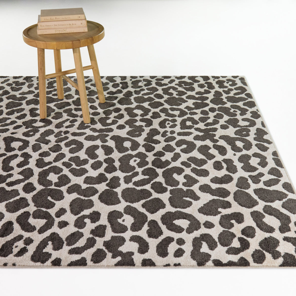 Malaika Leopard Print Area Rug
