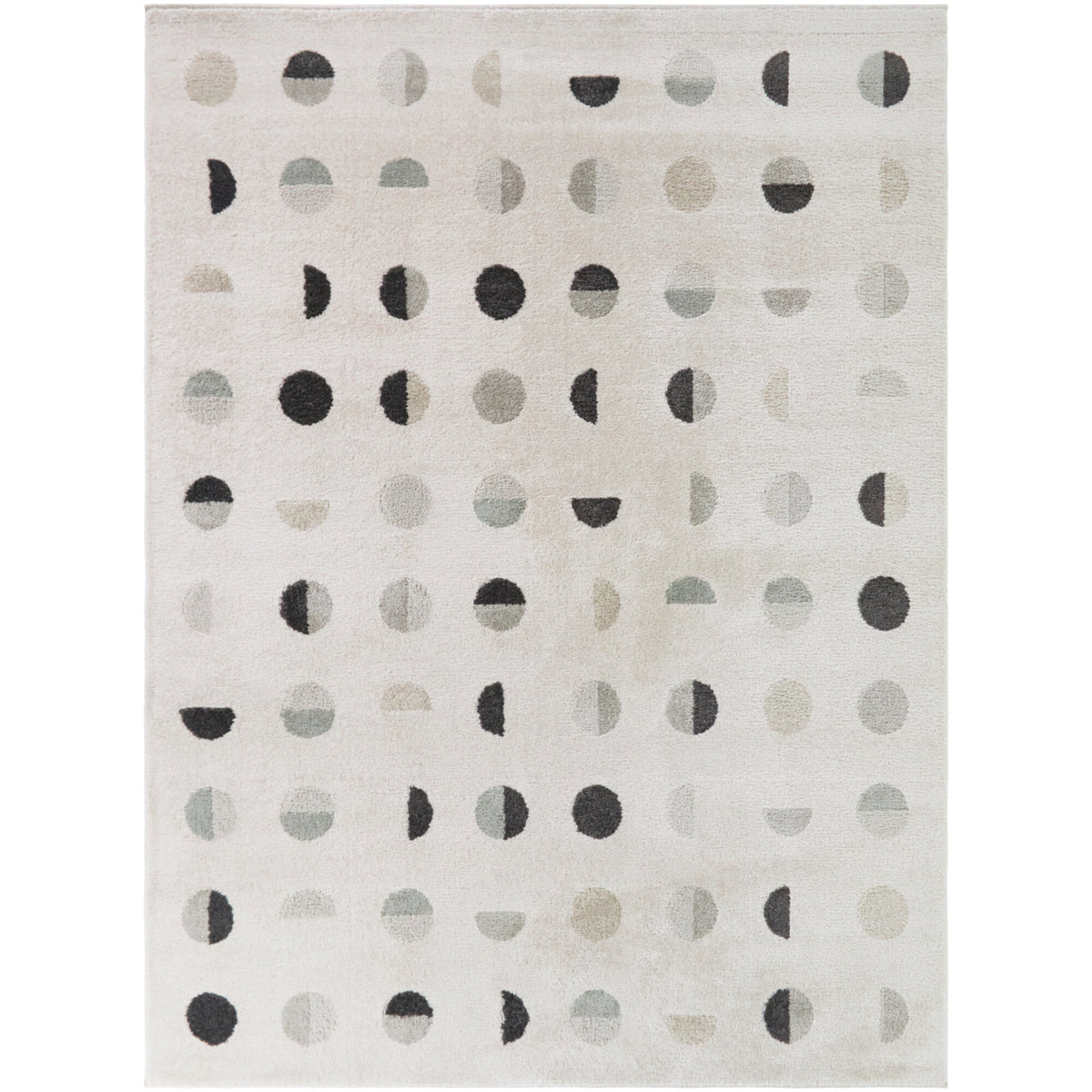 Waning Geometric Dots Area Rug
