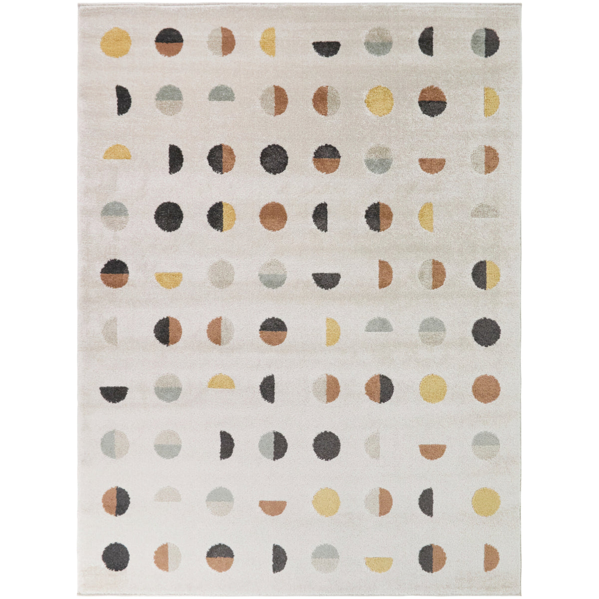 Waning Geometric Dots Area Rug