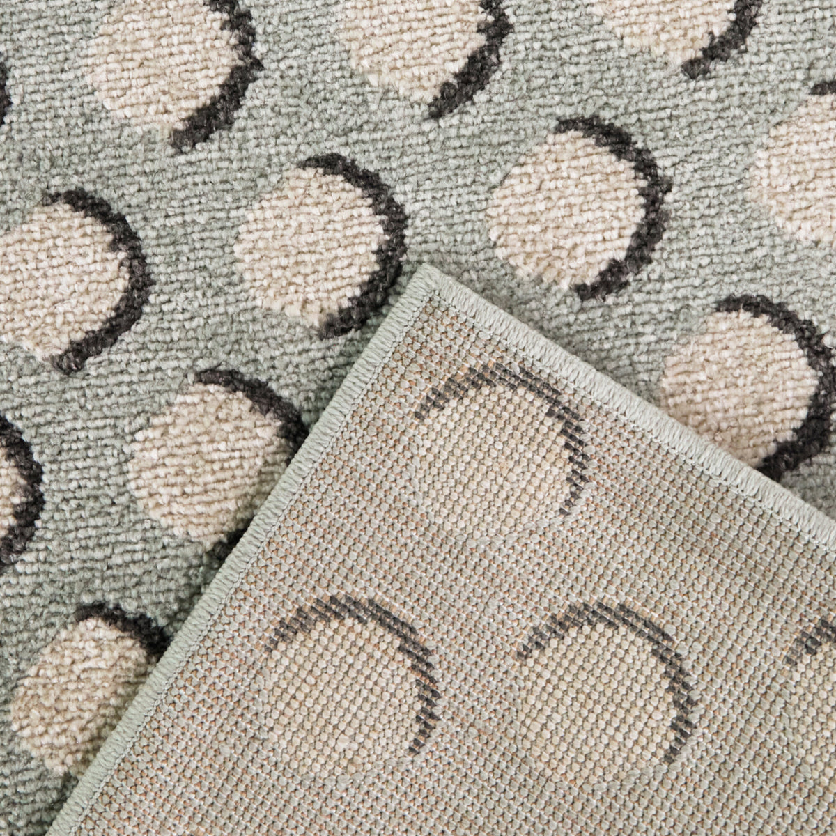 Watts Geometric Dots Area Rug