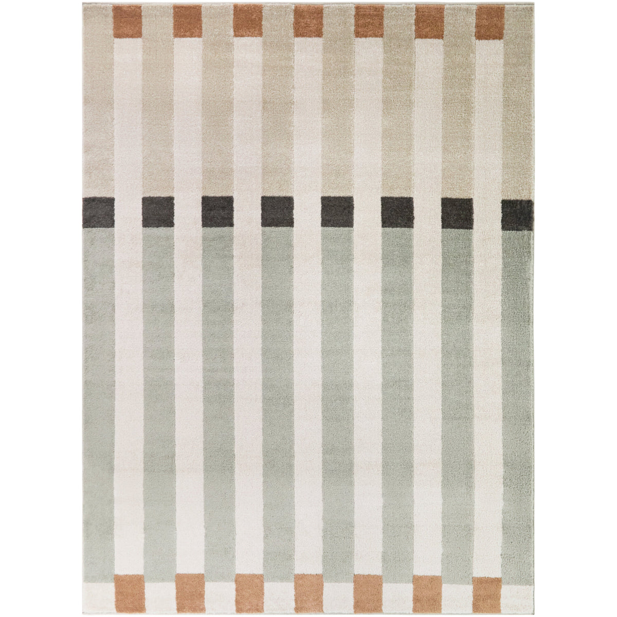 Umberto Modern Stripe Area Rug