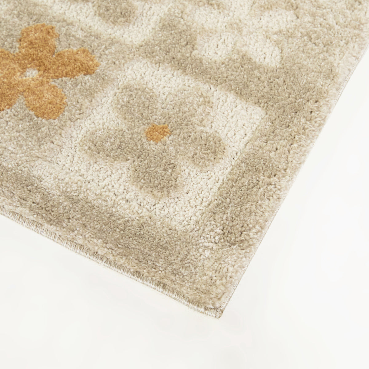 Helen Floral Checkered  Area Rug