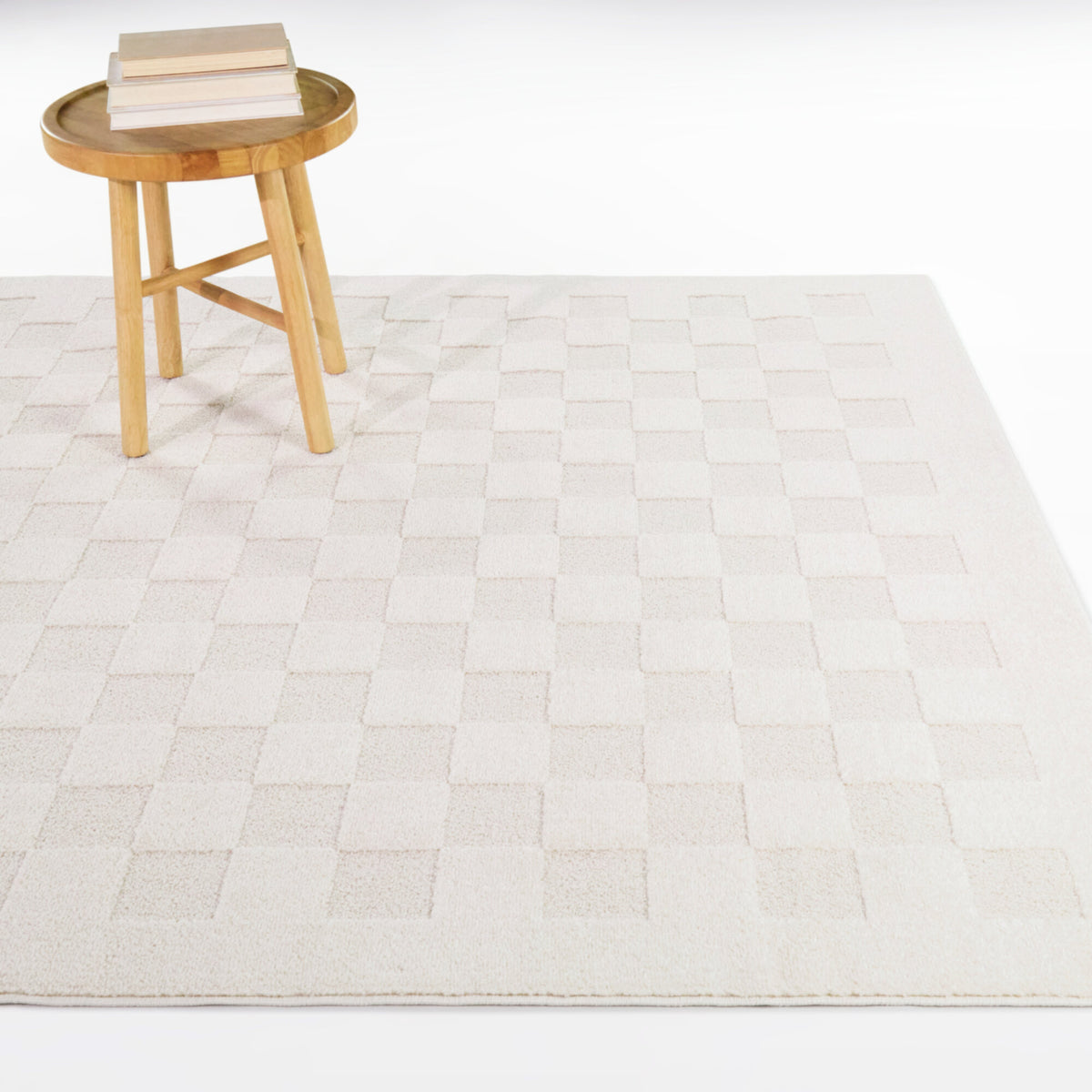 Abram Checkered High-Low  Area Rug