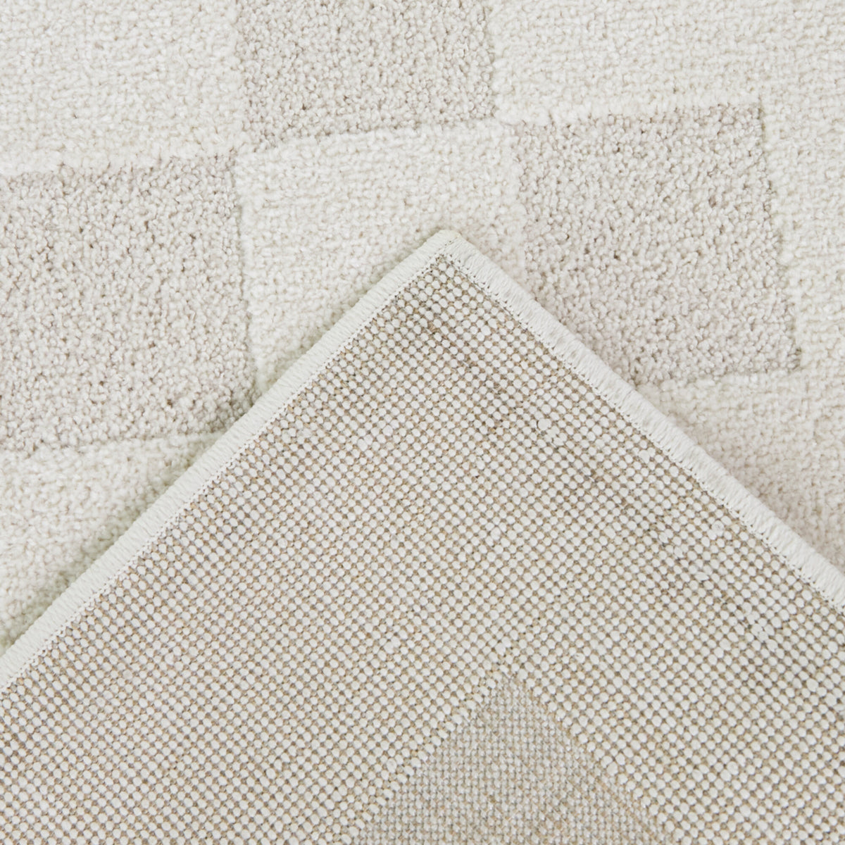 Abram Checkered High-Low  Area Rug