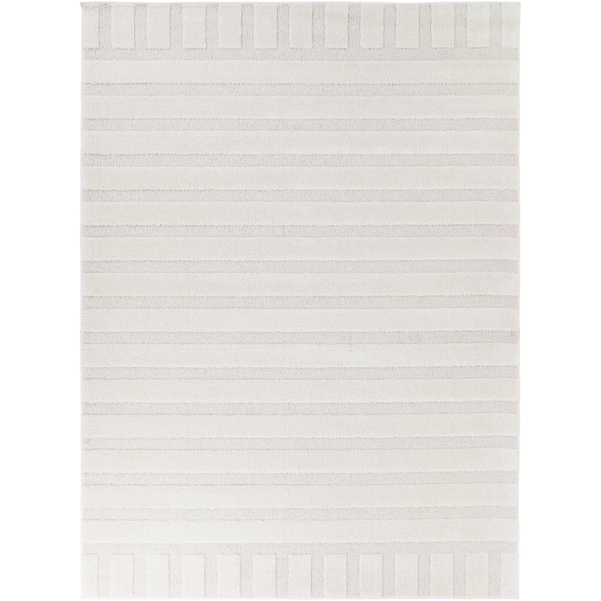 Derrida Striped Transitional  Area Rug