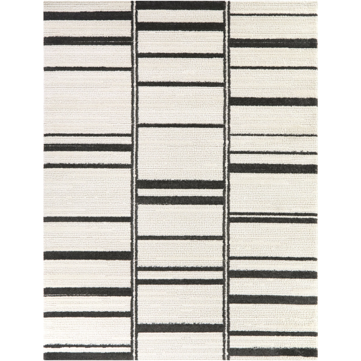 Edin Striped Transitional  Area Rug