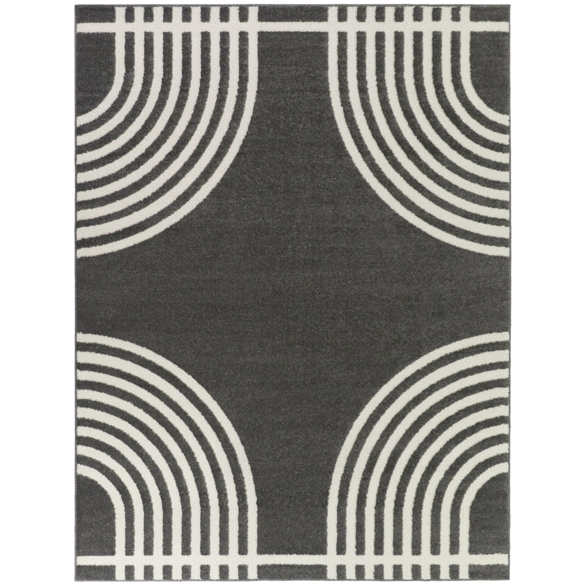 Ferry Arched Mid-Century Modern  Area Rug