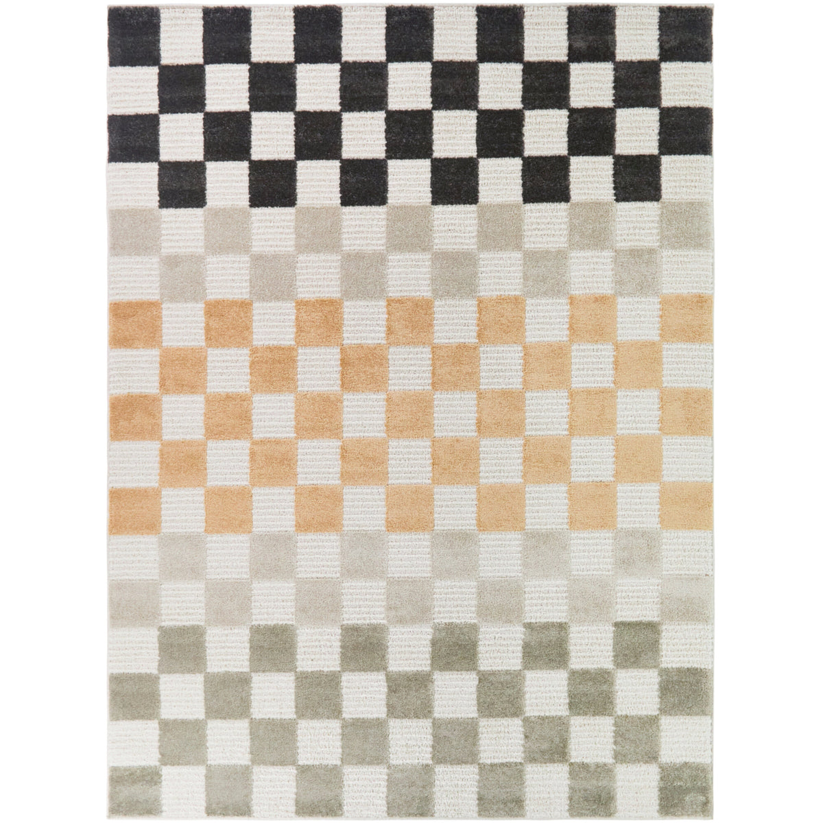 Dominick Boho Checkered Area Rug