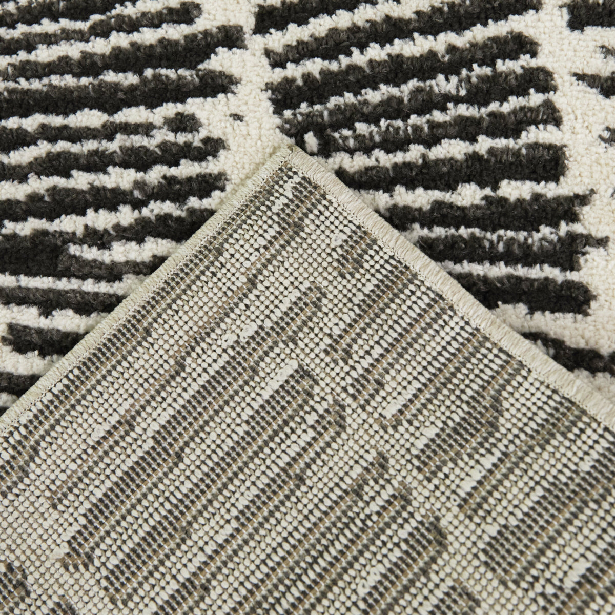 Kuzman Modern Textured Stripe Area Rug