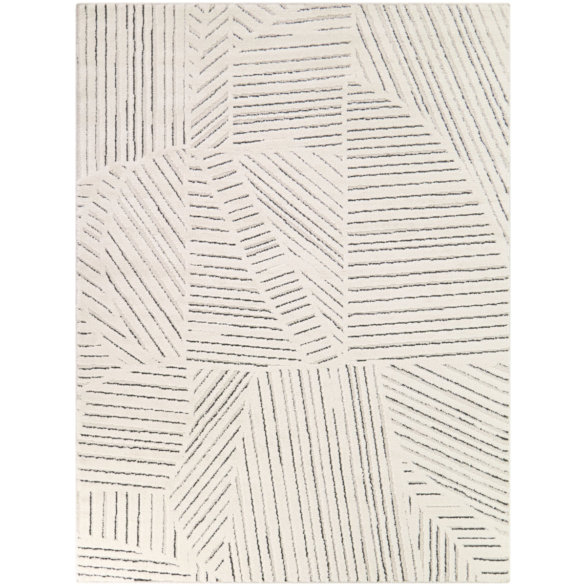 Mullis Geometric Striped Area Rug