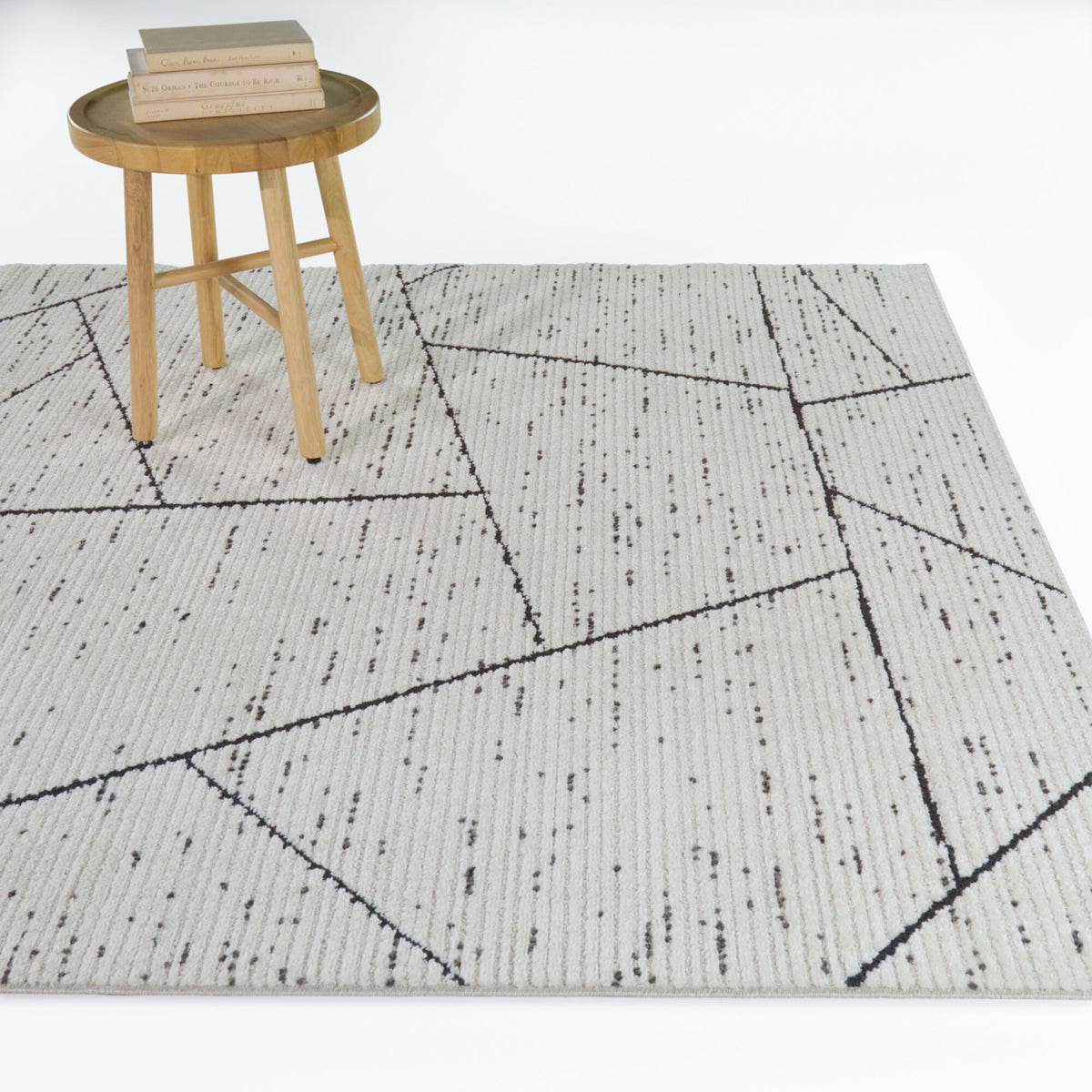Berlinde Textured Geometric Area Rug