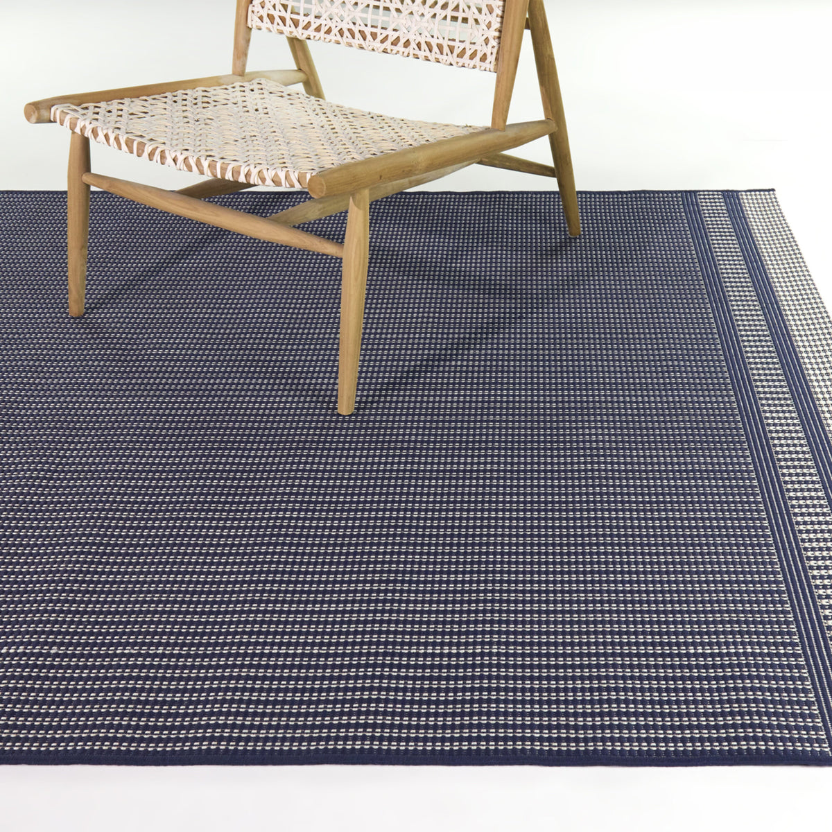 Striped Border Area Rug