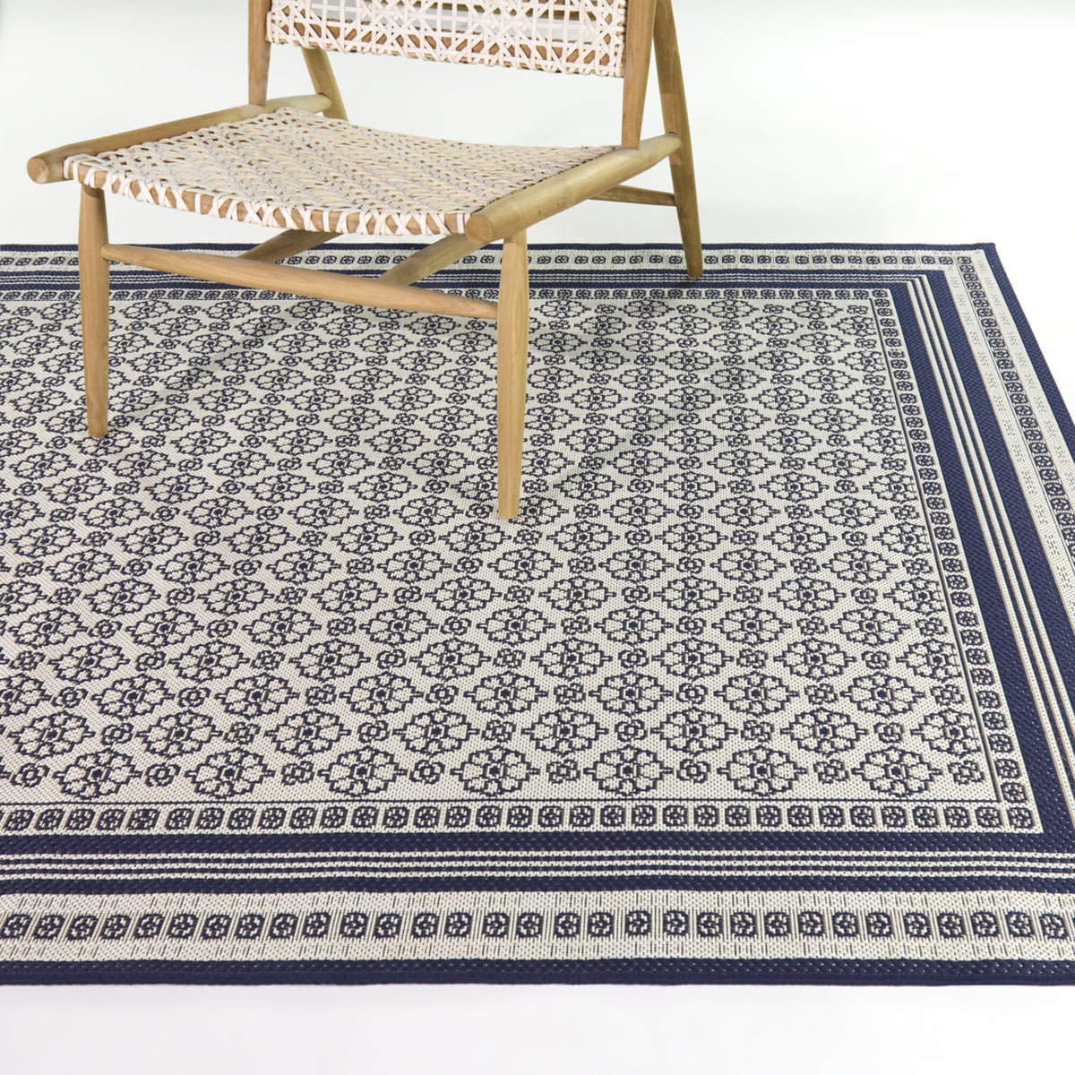 Transitional Border Area Rug
