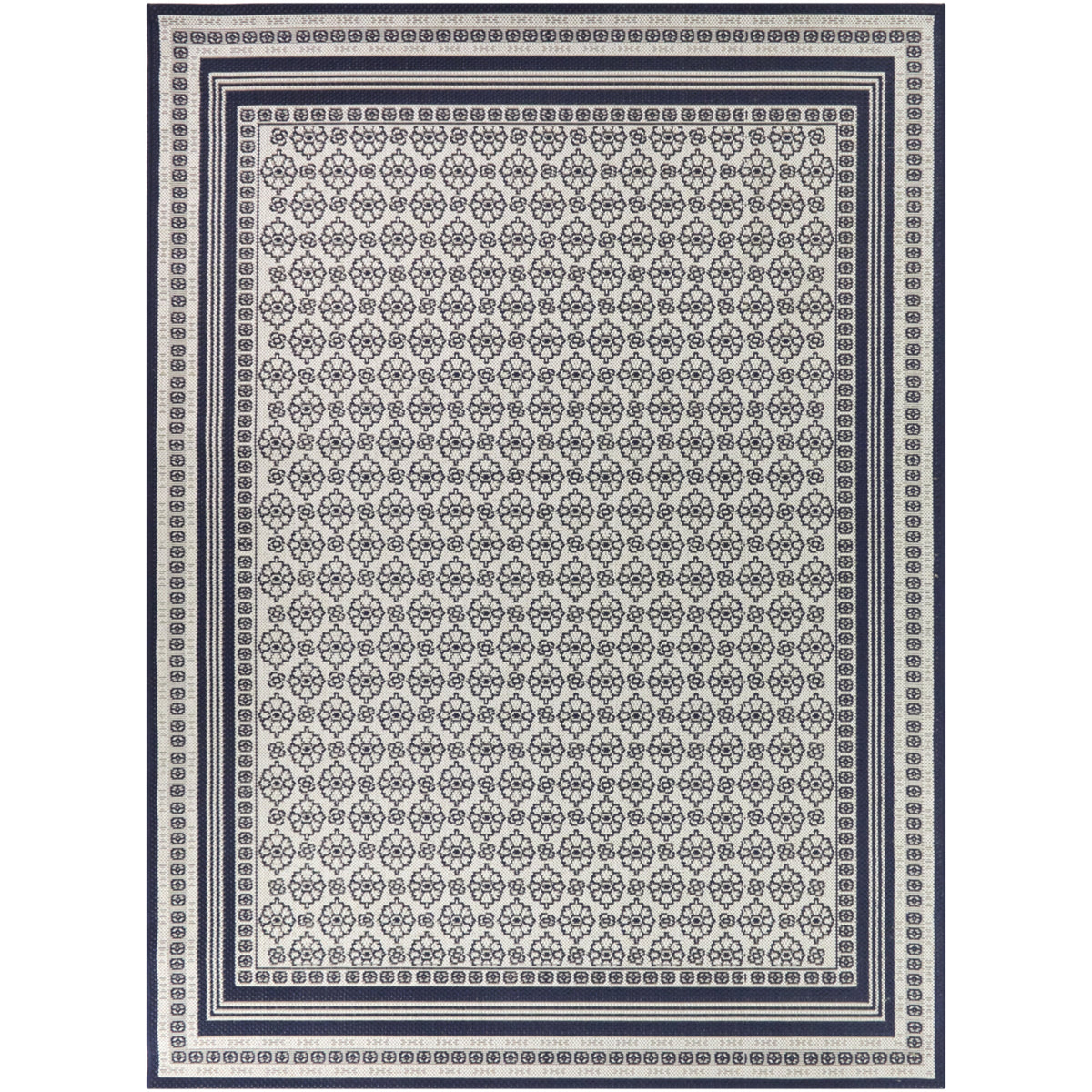 Transitional Border Area Rug