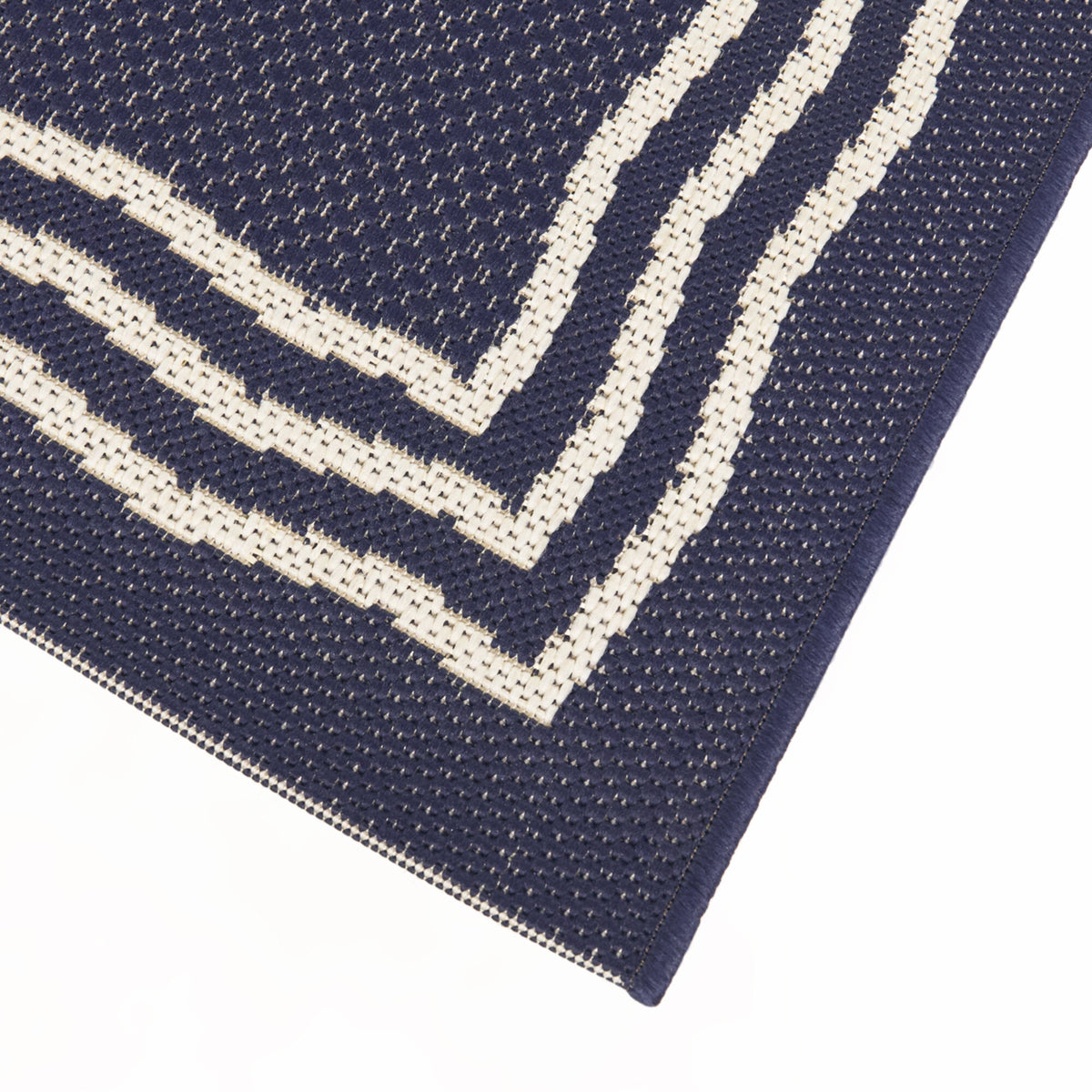 Squiggle Border Area Rug
