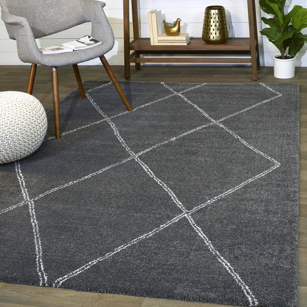 Fowler Diamond Area Rug