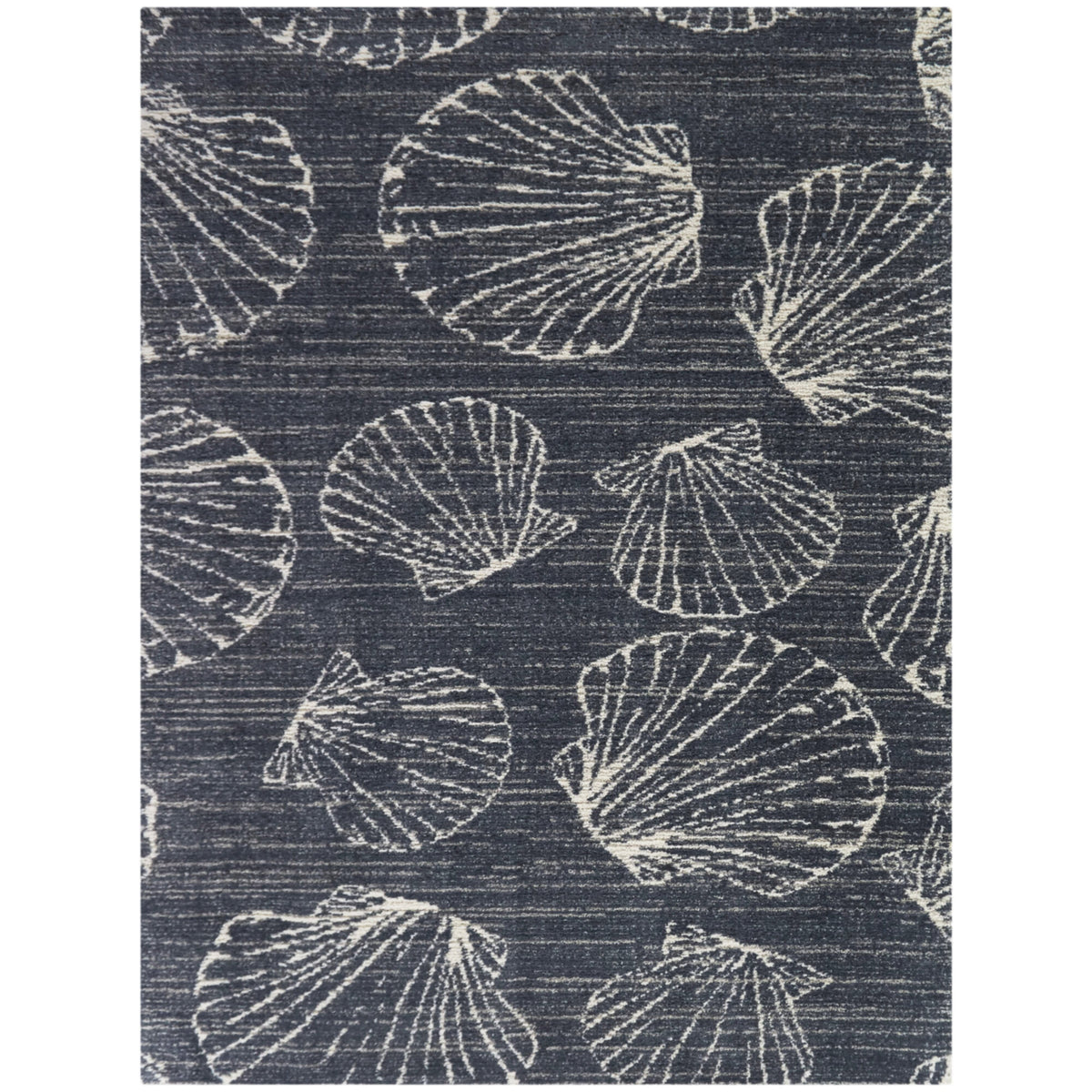 Scallop Coastal Shell Area Rug