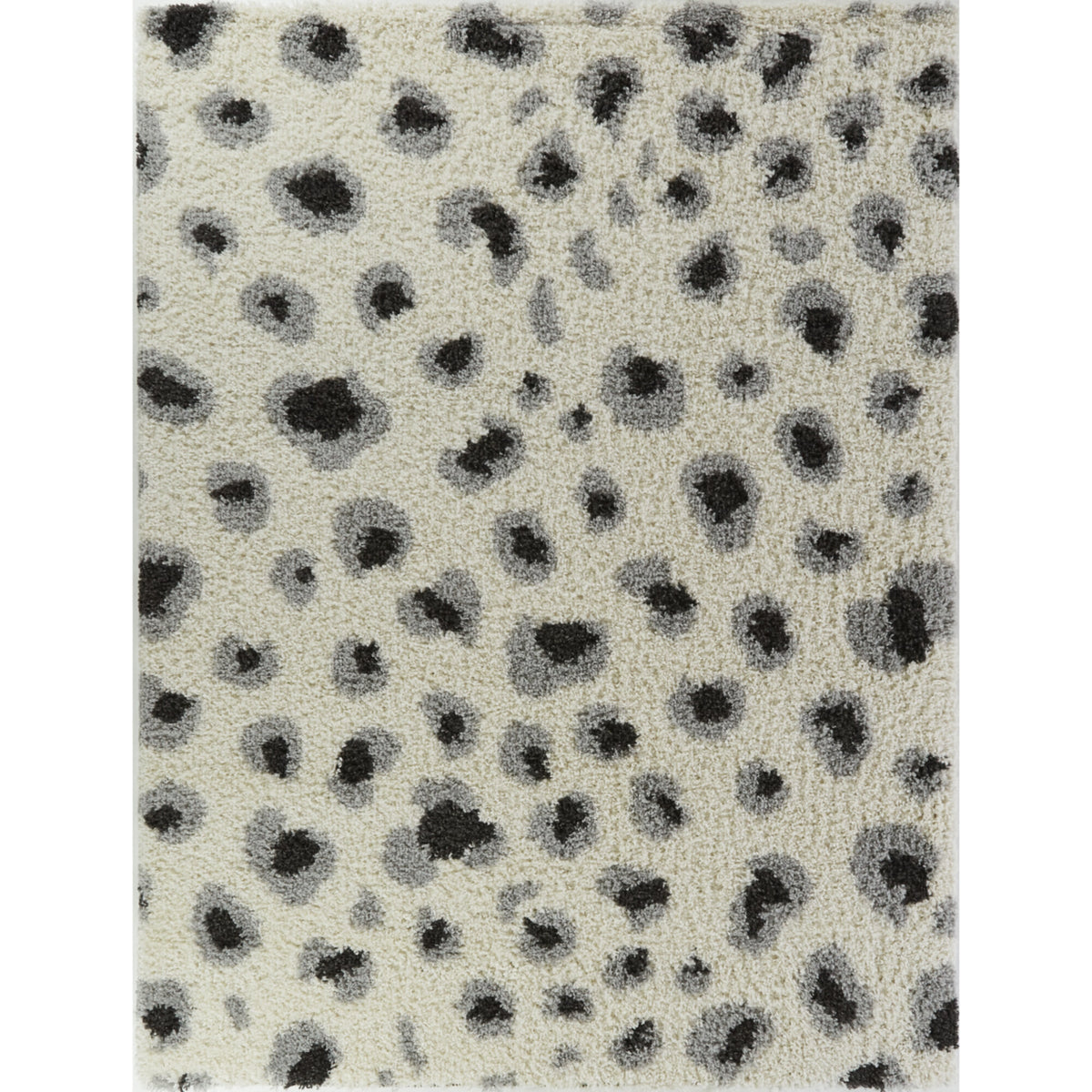 Asaro Leopard Print Shag Area Rug