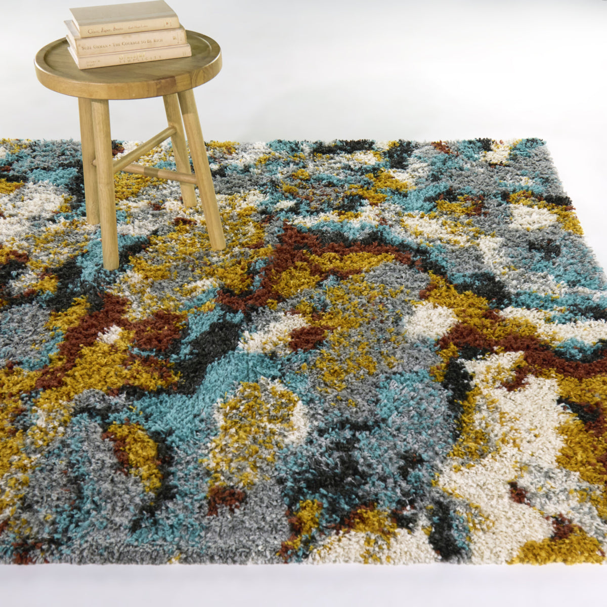 Kaden Abstract Shag  Area Rug